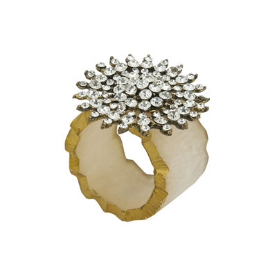 NR161 Beaded And Resin Napkin Ring | Rental