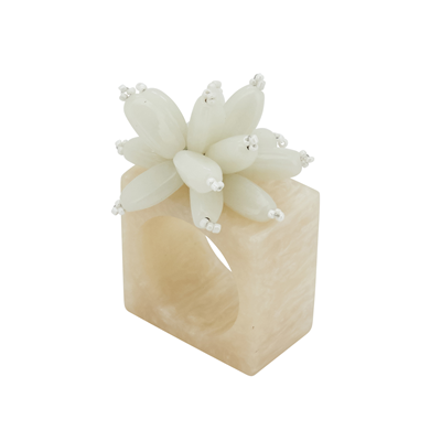 NR165 Beaded And Resin Napkin Ring | Rental