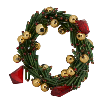 NR306 Beaded Wreath Napkin Ring | Rental NR306 Beaded Wreath Napkin Ring | Rental