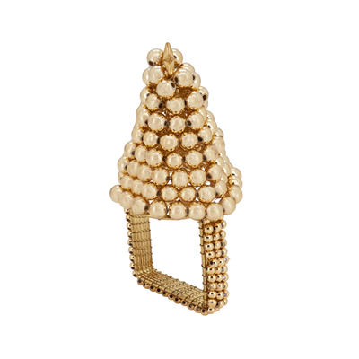 NR400 Beaded Christmas Tree Napkin Ring | Rental NR400 Beaded Christmas Tree Napkin Ring | Rental