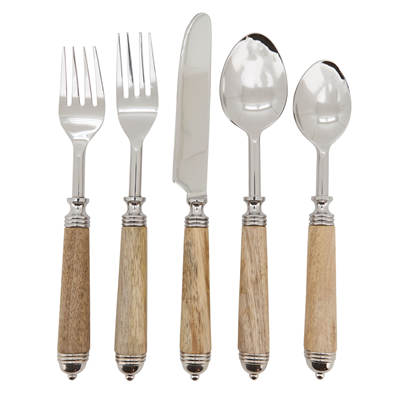 SP360 Bark Wood Flatware – Set Of 5 | Rental SP360 Bark Wood Flatware – Set Of 5 | Rental