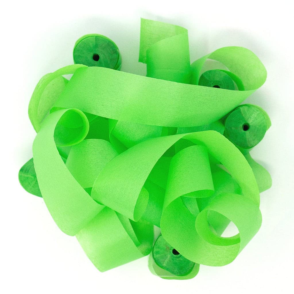 Light Green Tissue Paper Streamers – 30 Rolls (1/2″ x 18′) | Rental