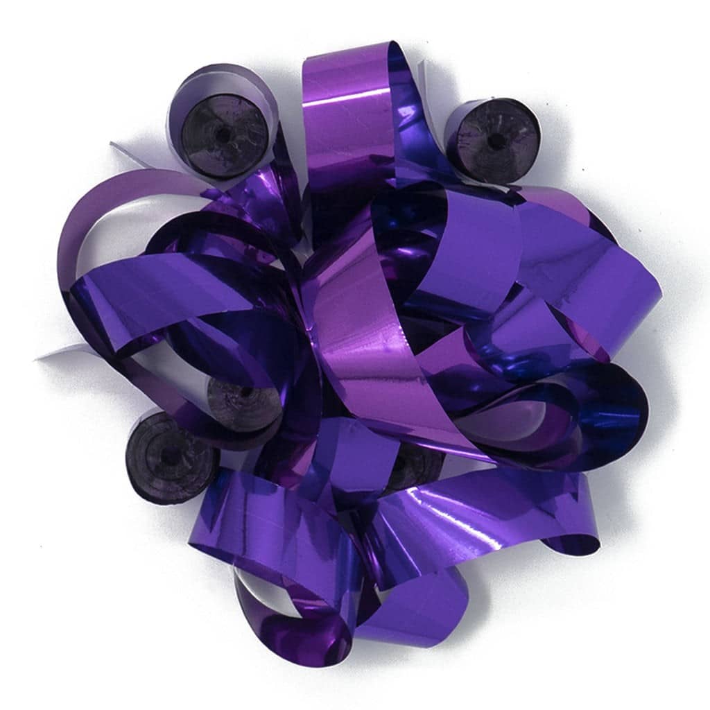 Purple Metallic Streamers – 20 Rolls (1″ x 30′) | Rental