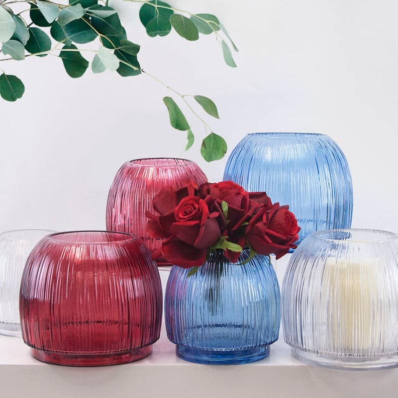 Ribbed Glass Pot | Rental