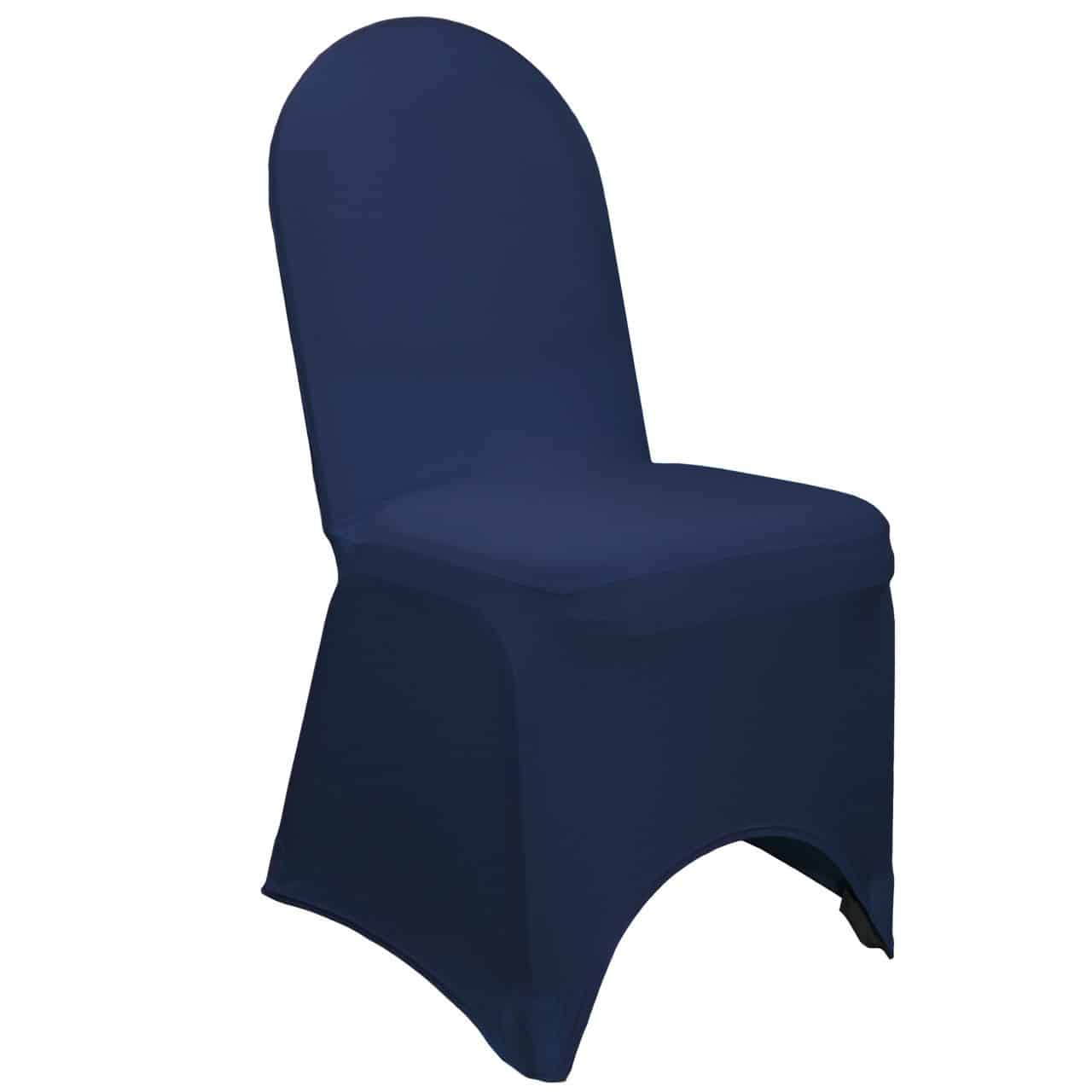 Stretch Spandex Banquet Chair Cover Navy Blue | Rental Stretch Spandex Banquet Chair Cover Navy Blue | Rental