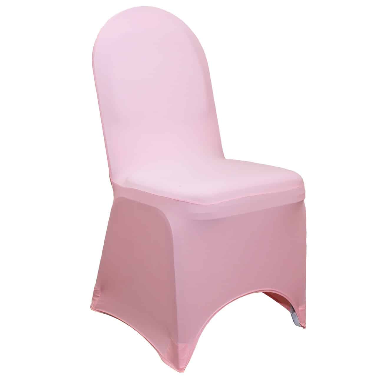Stretch Spandex Banquet Chair Cover Pink | Rental Stretch Spandex Banquet Chair Cover Pink | Rental