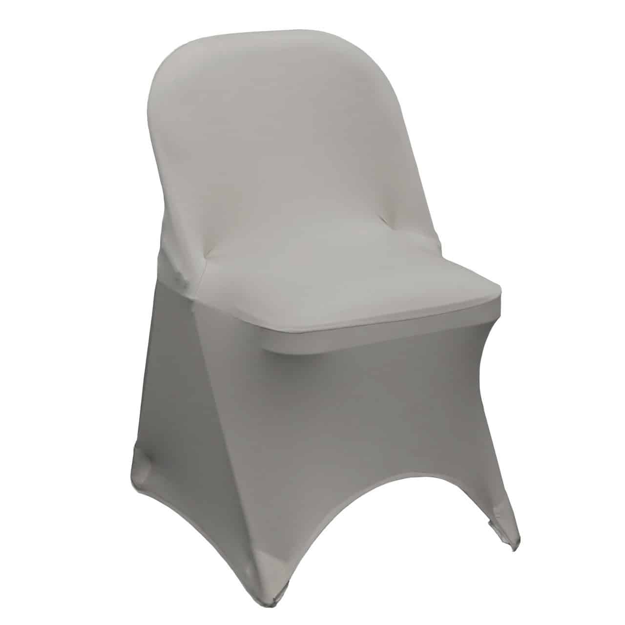 Stretch Spandex Folding Chair Cover Gray | Rental Stretch Spandex Folding Chair Cover Gray | Rental