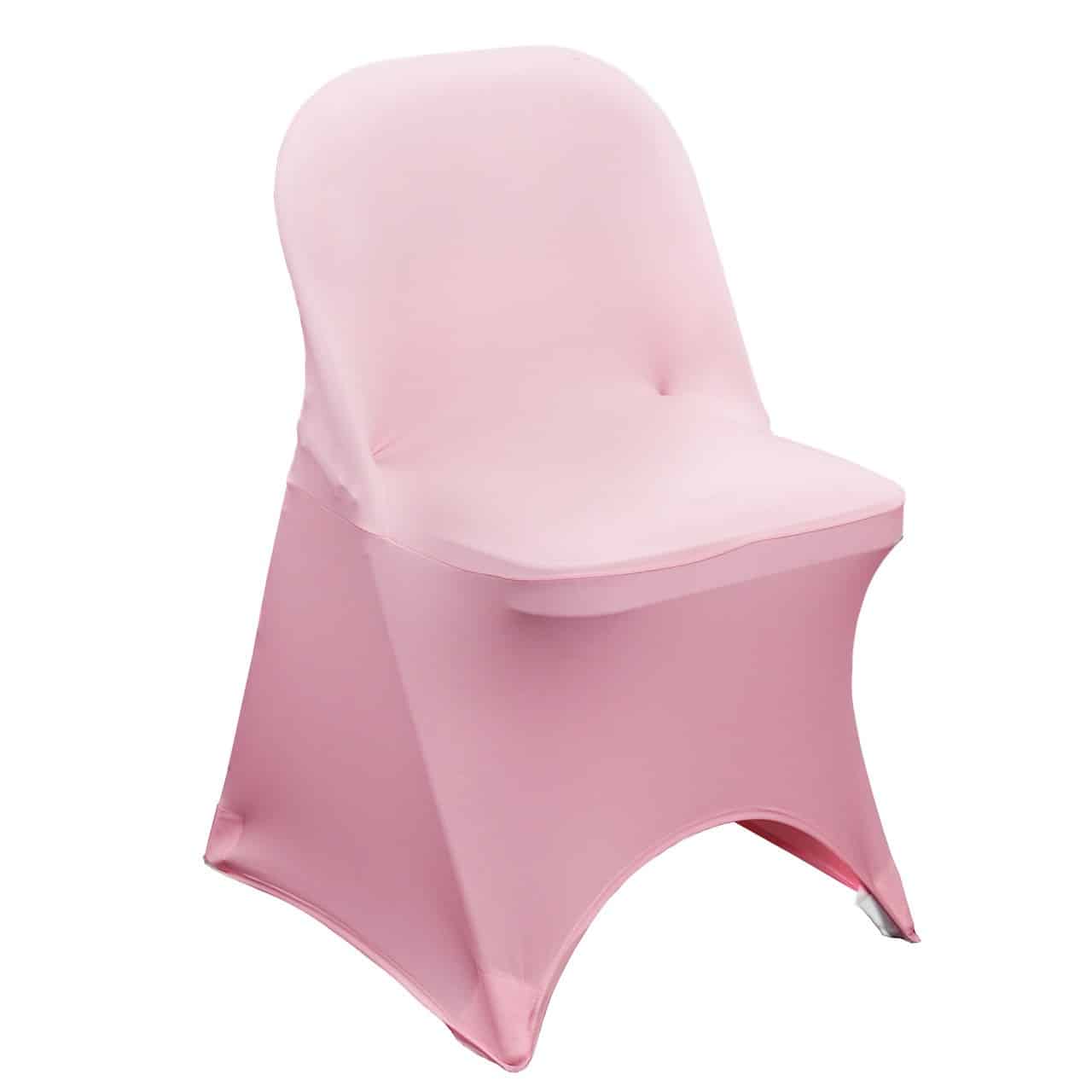 Stretch Spandex Folding Chair Cover Pink | Rental Stretch Spandex Folding Chair Cover Pink | Rental