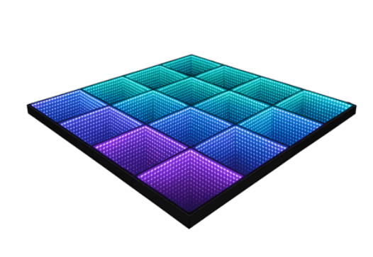 30′ x 30′ LED Infinity Illuminated Mirror Dance Floor Piece | Rental 30′ x 30′ LED Infinity Illuminated Mirror Dance Floor Piece | Rental