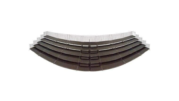 Straight | 5 Step ADA Standing Choir Riser Package | Rental