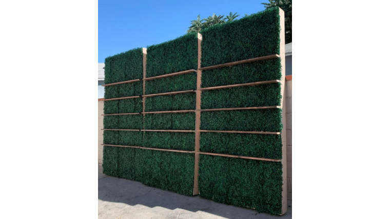 Hedge Wall Shelf Wall | 4′ x 8′ | Rental