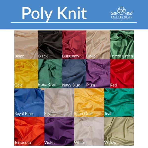 14ft Poly Knit Cloth Drape Panel w/ Sewn Rod Pocket (IFR) by Eastern Mills | Rental 14ft Poly Knit Cloth Drape Panel w/ Sewn Rod Pocket (IFR) by Eastern Mills | Rental