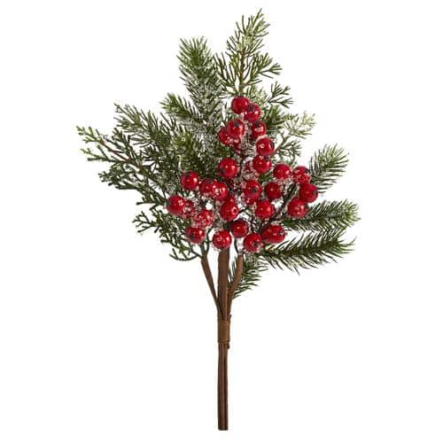 20” Iced Pine and Berries Artificial Plant | Rental 20” Iced Pine and Berries Artificial Plant | Rental