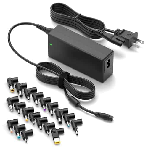 ZOZO Universal Laptop Charger 90W AC Adapter for HP Dell Gateway Toshiba Lenovo Acer ASUS Samsung Sony Ultrabook Chromebook DC Output 12V 16V 18.5V 19V 19.5V 20V Power Supply Cord | Rental