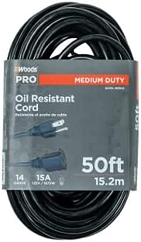 Woods 982452 50-Foot SJTOW Agricultural Outdoor Heavy Duty All- Weather Extension Cord, Oil Resistant Vinyl Jacket, Versatile Use, Powerful 15 Amps, 125 Volts, 1,875 Watt Extension | Rental Woods 982452 50-Foot SJTOW Agricultural Outdoor Heavy Duty All- Weather Extension Cord, Oil Resistant Vinyl Jacket, Versatile Use, Powerful 15 Amps, 125 Volts, 1,875 Watt Extension | Rental