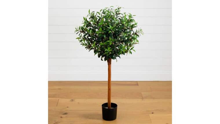 34” Olive Topiary Artificial Tree UV Resistant (Indoor/Outdoor) | Rental