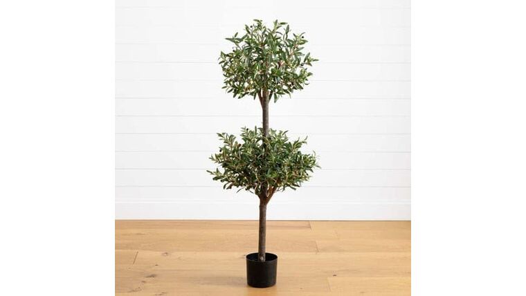 4.5′ Olive Double Topiary Silk Tree | Rental 4.5′ Olive Double Topiary Silk Tree | Rental