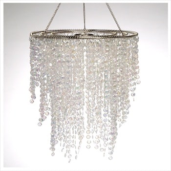 Decostar™ Crystal Iridescent Diamond Cut Chandelier Short Three Layered | Rental Decostar™ Crystal Iridescent Diamond Cut Chandelier Short Three Layered | Rental
