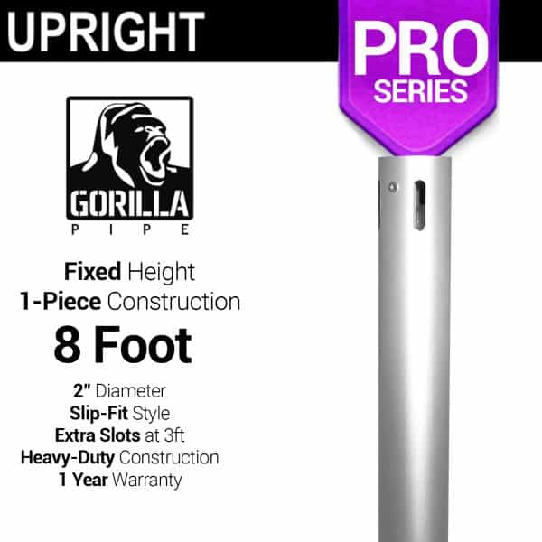 Pro Series – 8ft Fixed 2″ Upright | Rental