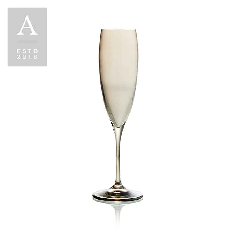 Aurora Smoke Champagne Flute | Rental Aurora Smoke Champagne Flute | Rental
