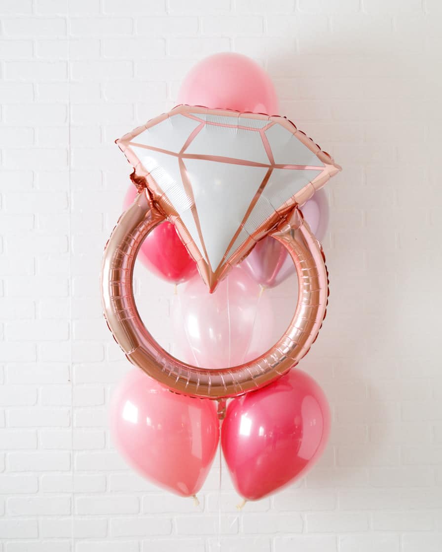 Life in Plastic – Balloons with Ring Foil – bouquet of 7 | Rental