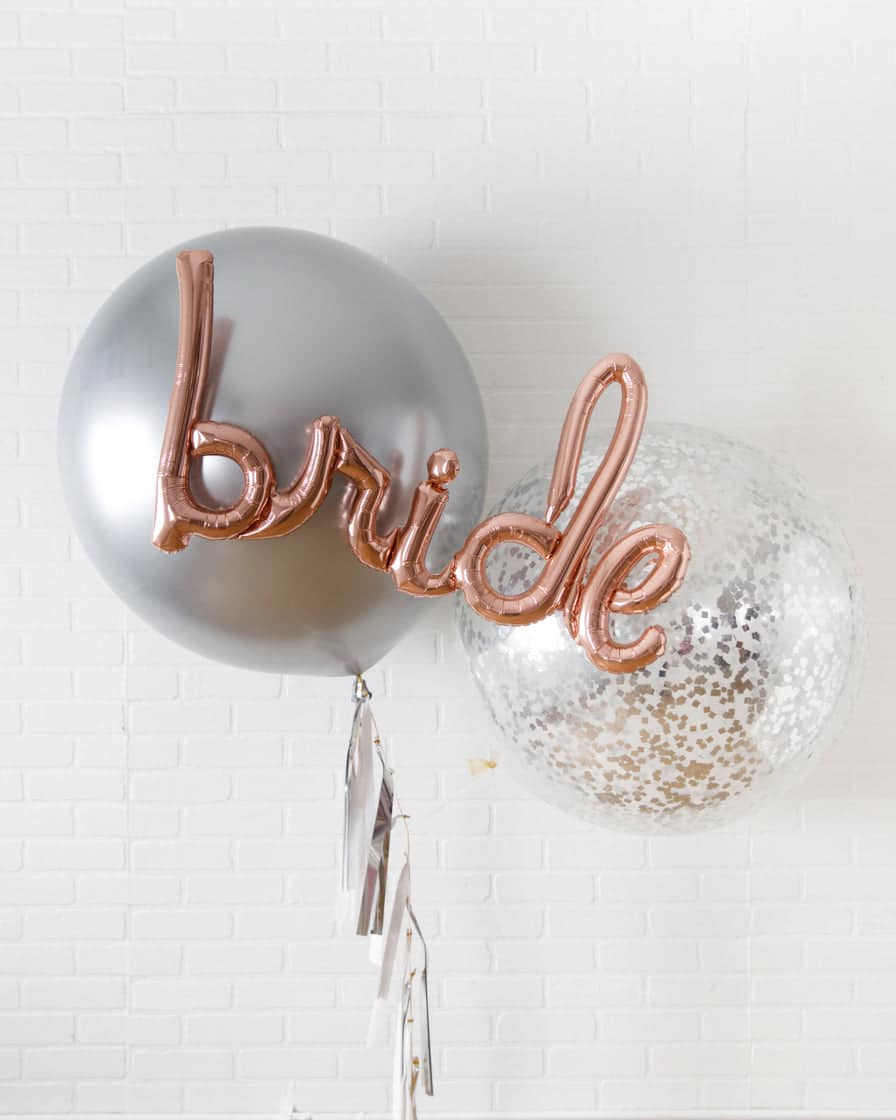 Disco Darling – Giant Bouquet with Bride Script & Tassel | Rental