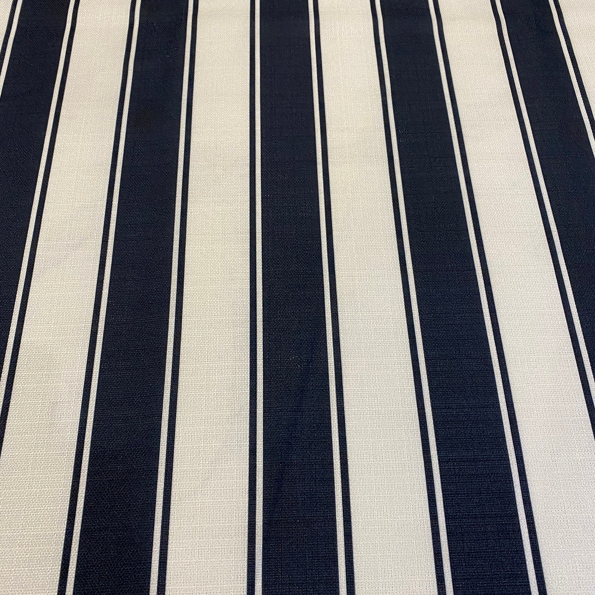 Cabana Stripe (Slub Print) Wholesale Fabric in Black / White | Rental Cabana Stripe (Slub Print) Wholesale Fabric in Black / White | Rental