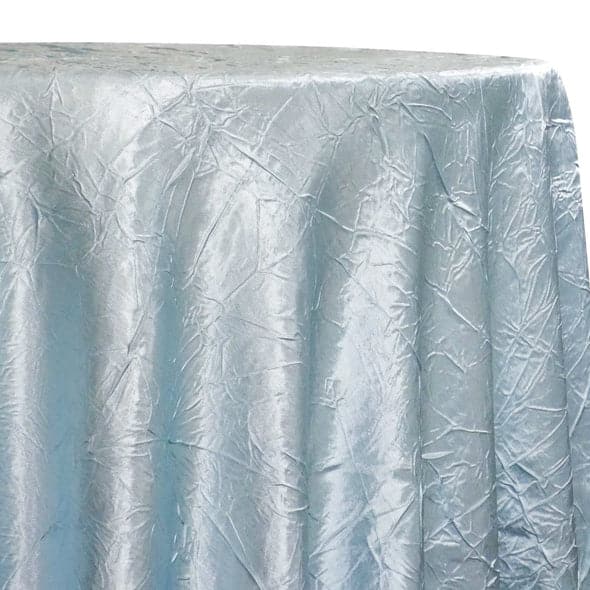 Crush Satin (Bichon) Table Linen in Blue 120 | Rental