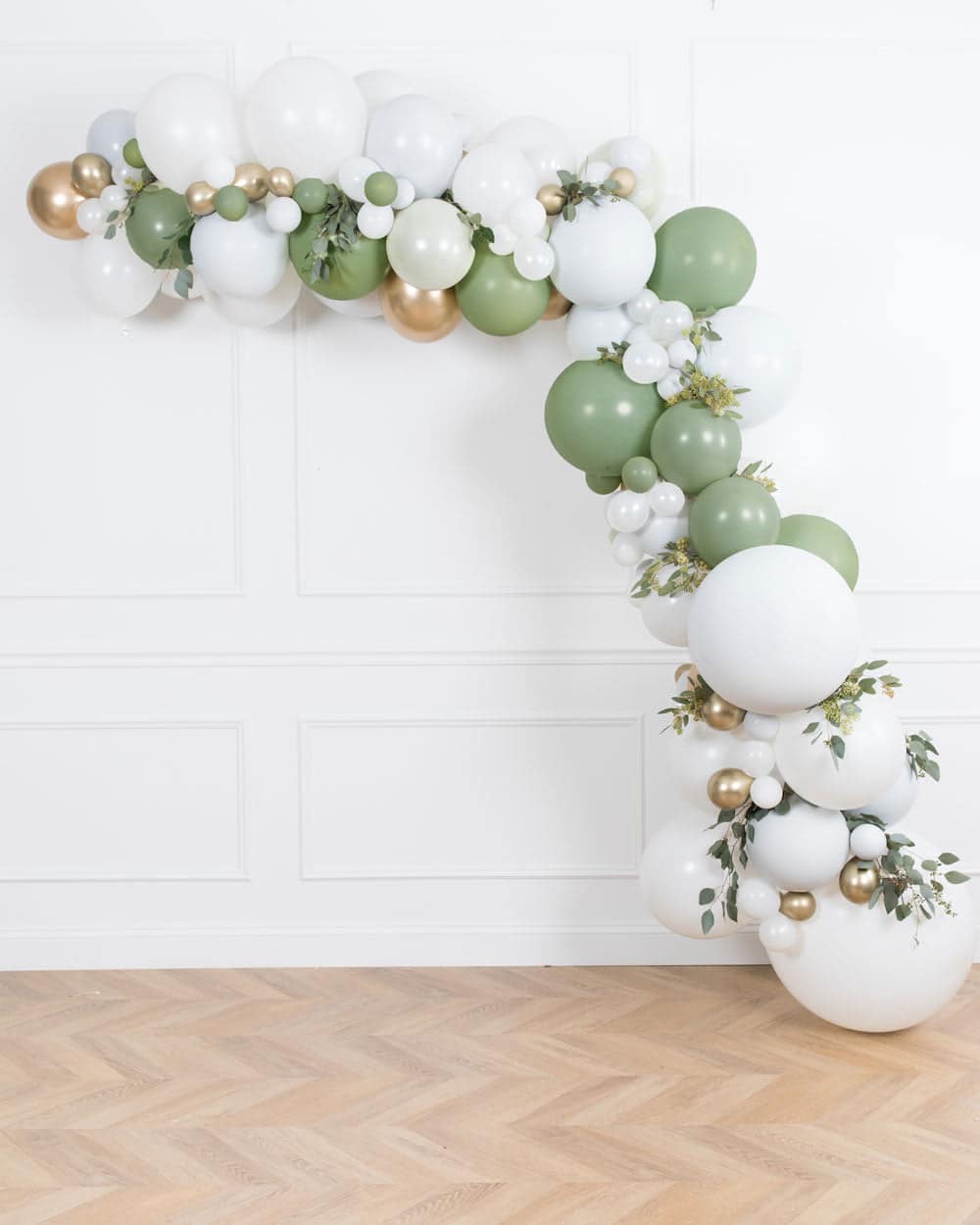 Botanical – Balloon Garland Install Piece with Greenery -12ft | Rental Botanical – Balloon Garland Install Piece with Greenery -12ft | Rental
