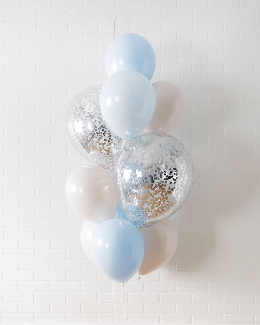 Château – Confetti and 11in Balloons – bouquet of 10 | Rental Château – Confetti and 11in Balloons – bouquet of 10 | Rental
