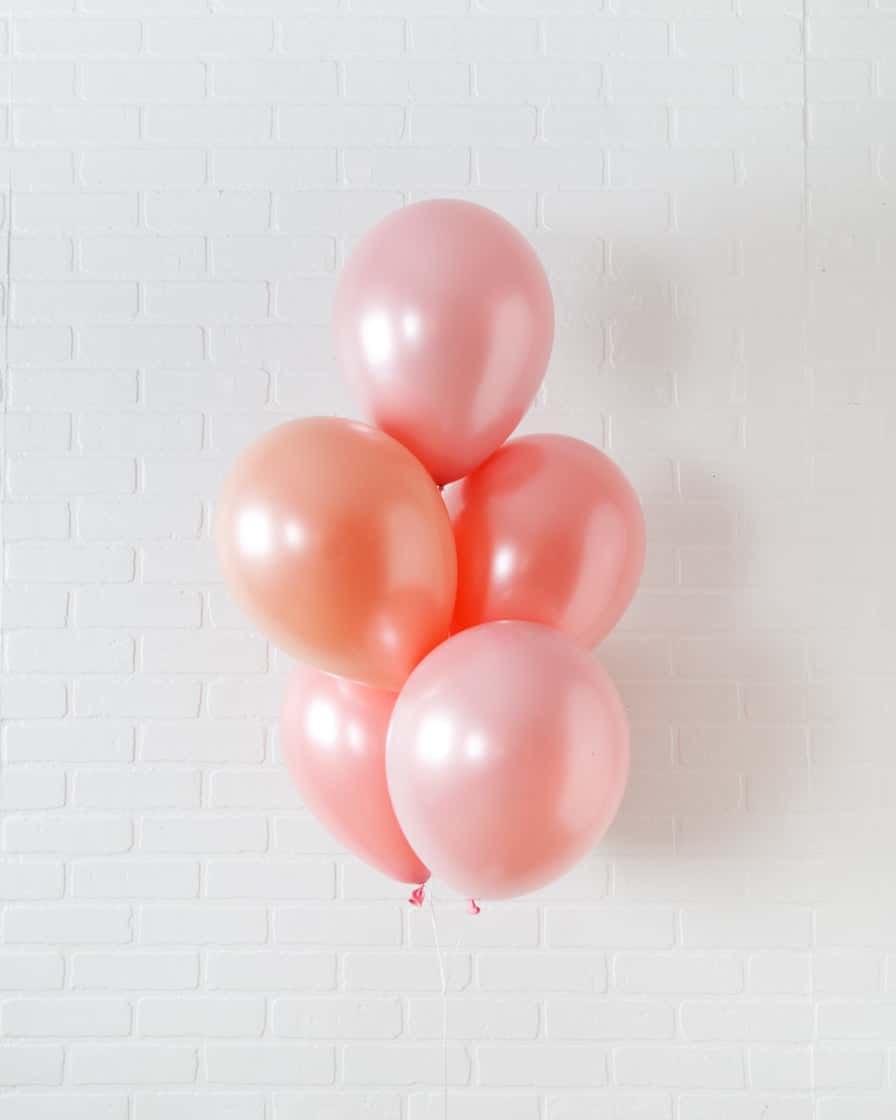 Rosé Bubbles – 11in Balloons bouquet | Rental
