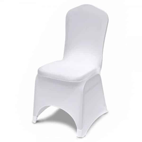 210 GSM Better Quality/Best Value Spandex (Lycra) Banquet & Wedding Chair Cover By Eastern Mills – White | Rental 210 GSM Better Quality/Best Value Spandex (Lycra) Banquet & Wedding Chair Cover By Eastern Mills – White | Rental