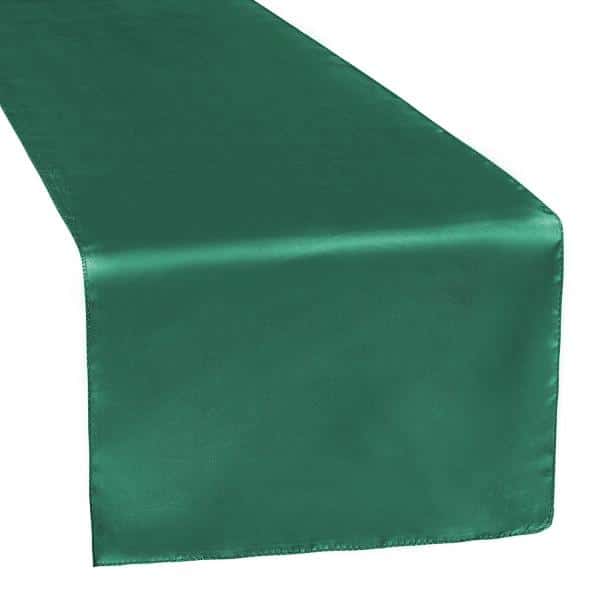 Sleek Satin Runner 14″ x 108″ – Emerald Green | Rental Sleek Satin Runner 14″ x 108″ – Emerald Green | Rental