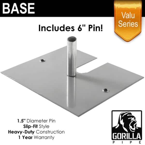 Valu Series – 16in x 14in Standard Duty 6″ x 1.5″ Base (Up to 8ft) | Rental