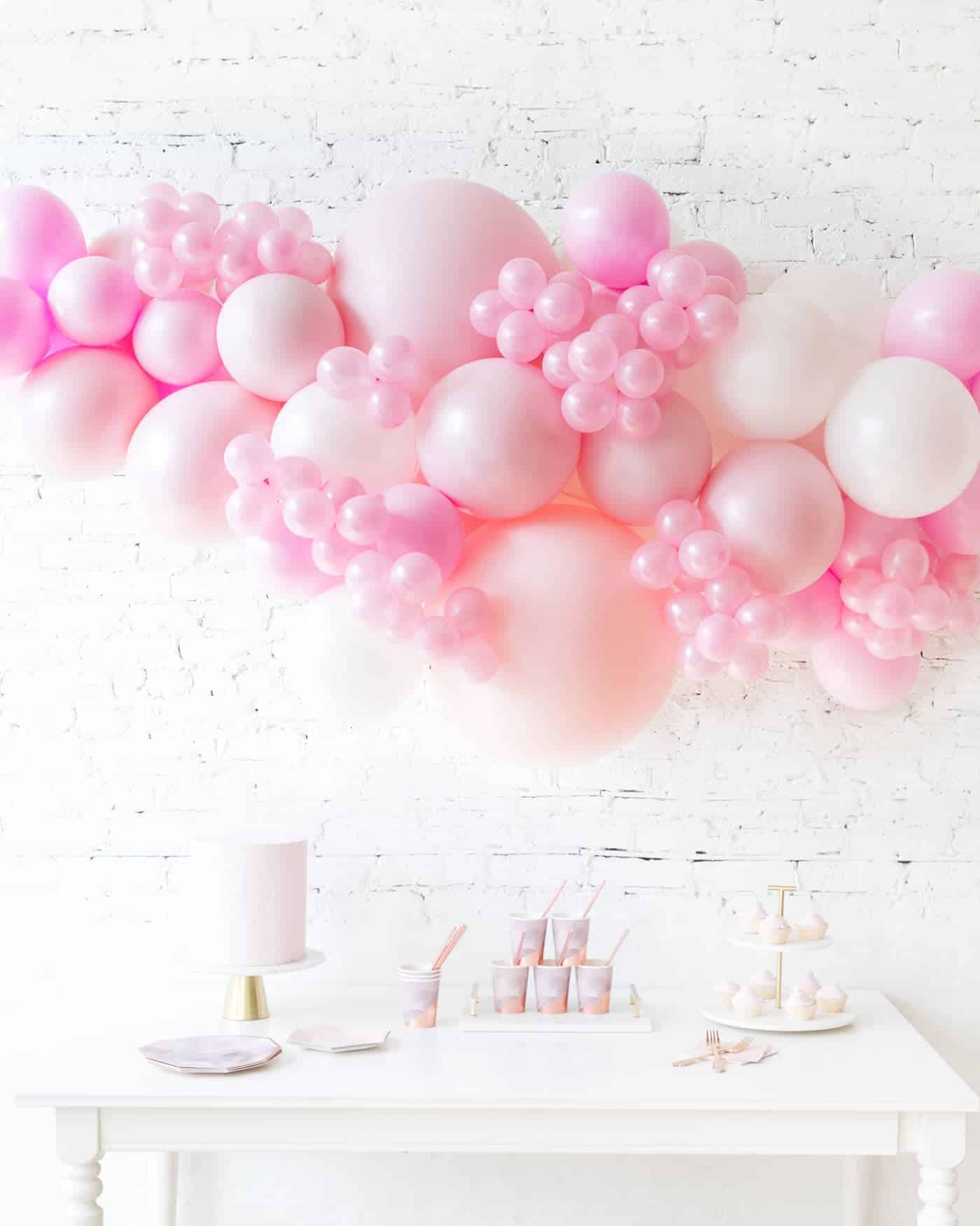 Soft Pink Palette Balloon Garland | Rental