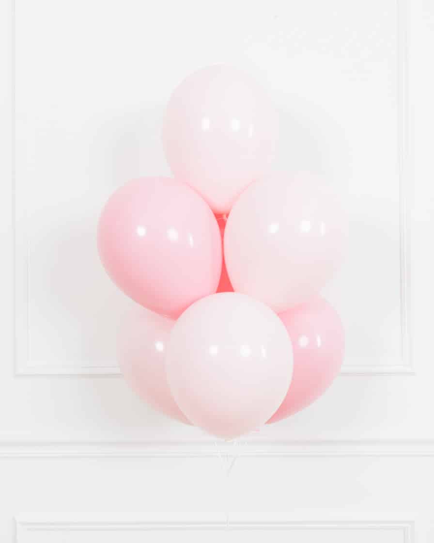 Petits Pastels – 11in Pink Balloons bouquet | Rental