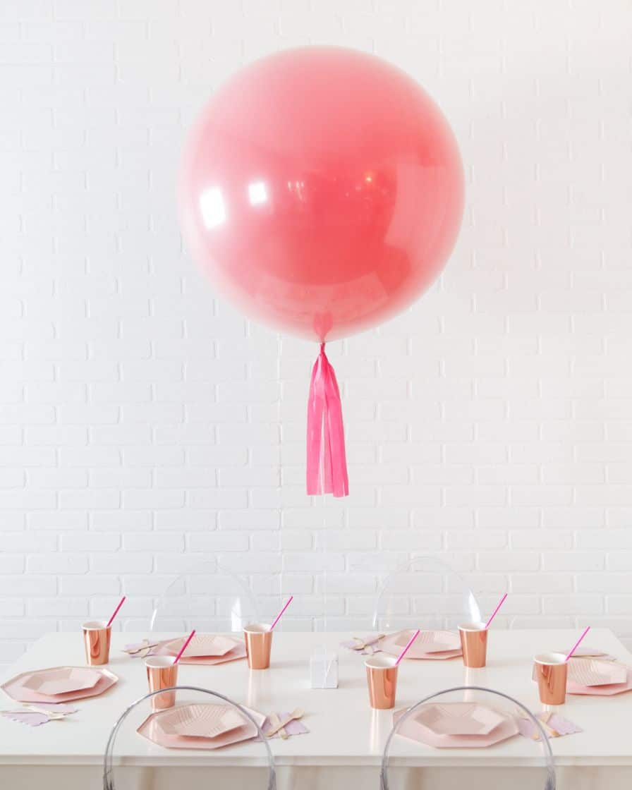 Life In Plastic – Giant Balloon Centerpiece with Skirt | Rental Life In Plastic – Giant Balloon Centerpiece with Skirt | Rental