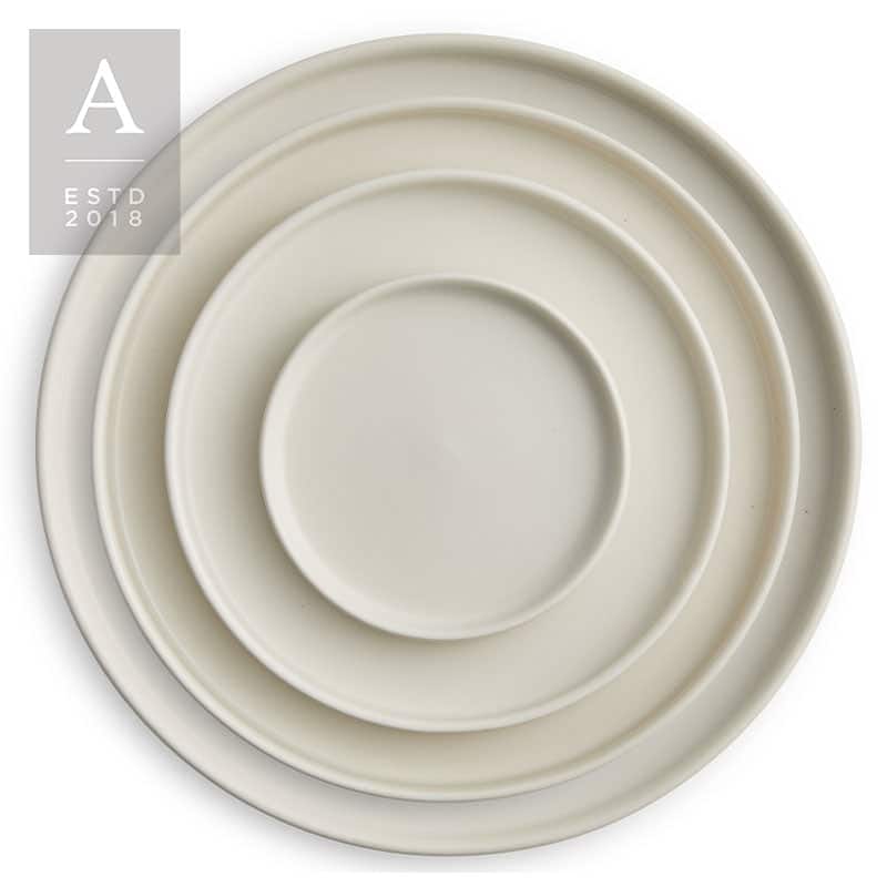KALEB COTTON STONEWARE – Dinner Plate – 10″ | Rental