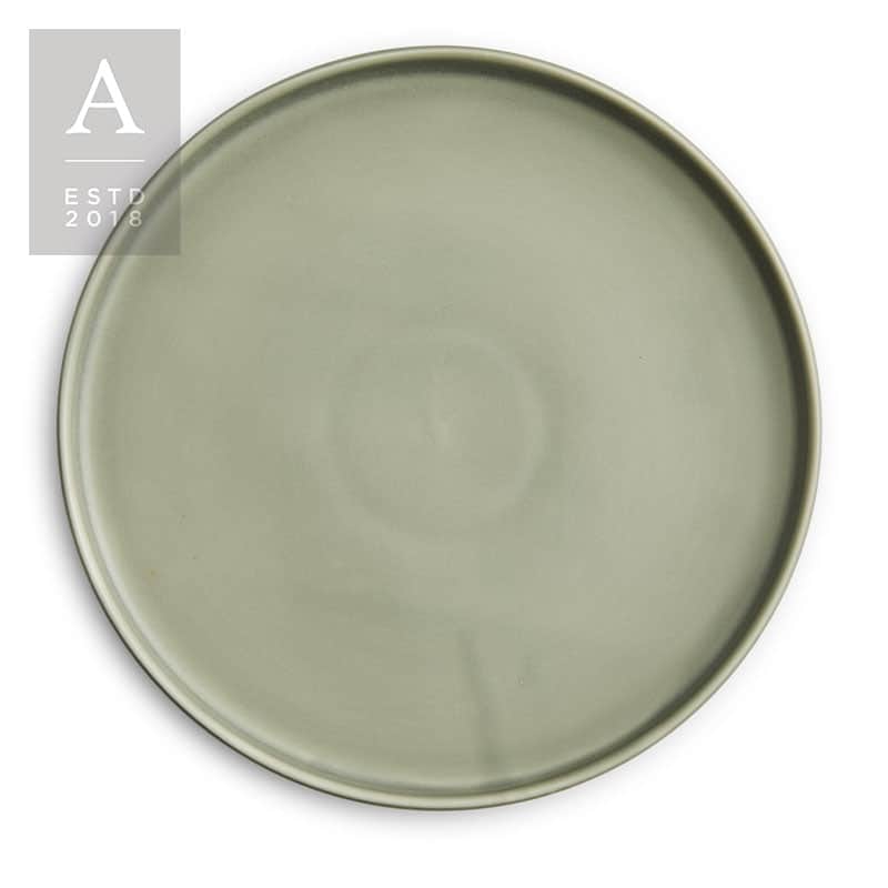 Kaleb Forest Grey Stoneware Charger Plate | Rental