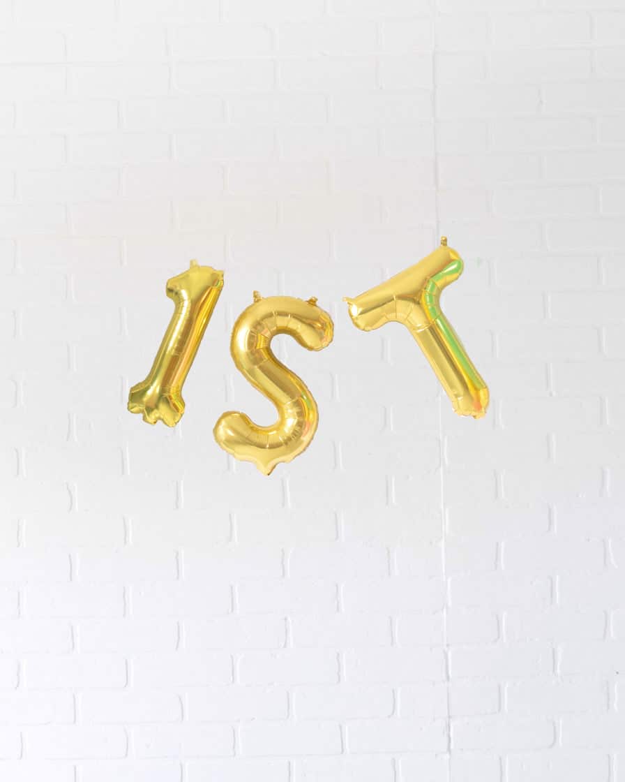 Back 2 School – Customizable Grade 16in Gold Foil Letters Set | Rental Back 2 School – Customizable Grade 16in Gold Foil Letters Set | Rental
