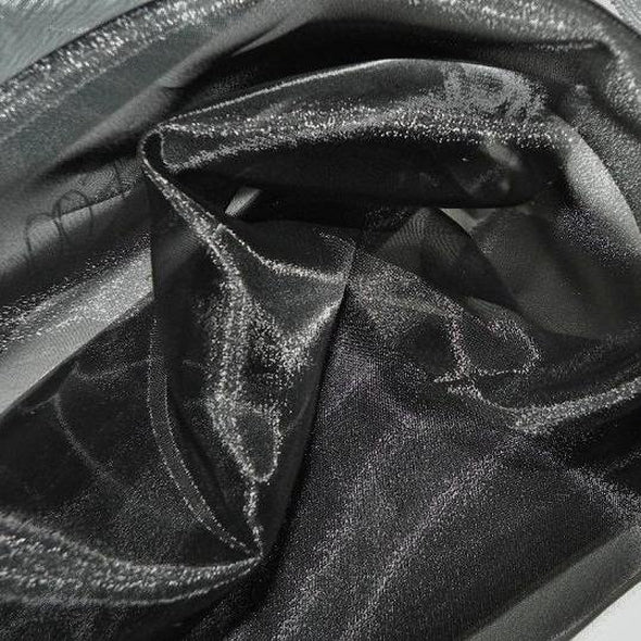 Crystal Organza Wholesale Fabric in Black | Rental Crystal Organza Wholesale Fabric in Black | Rental