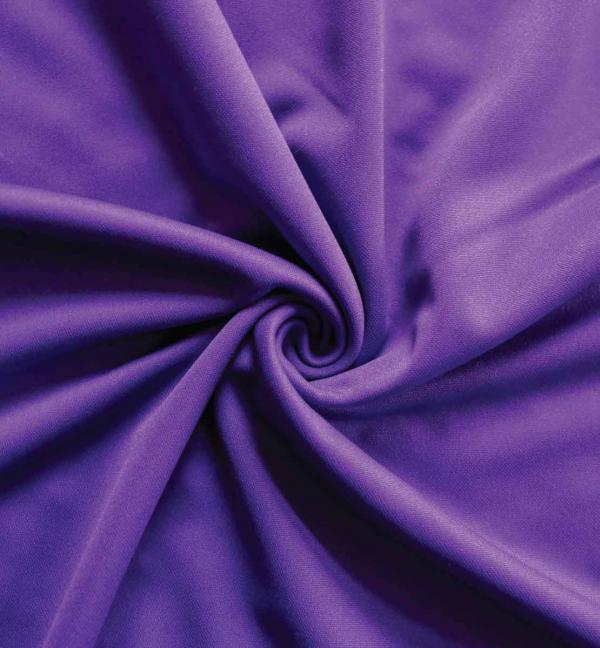 *IFR* Poly Stretch / Scuba Cloth Drape Panel w/ Sewn Rod Pocket (IFR) – Violet | Rental