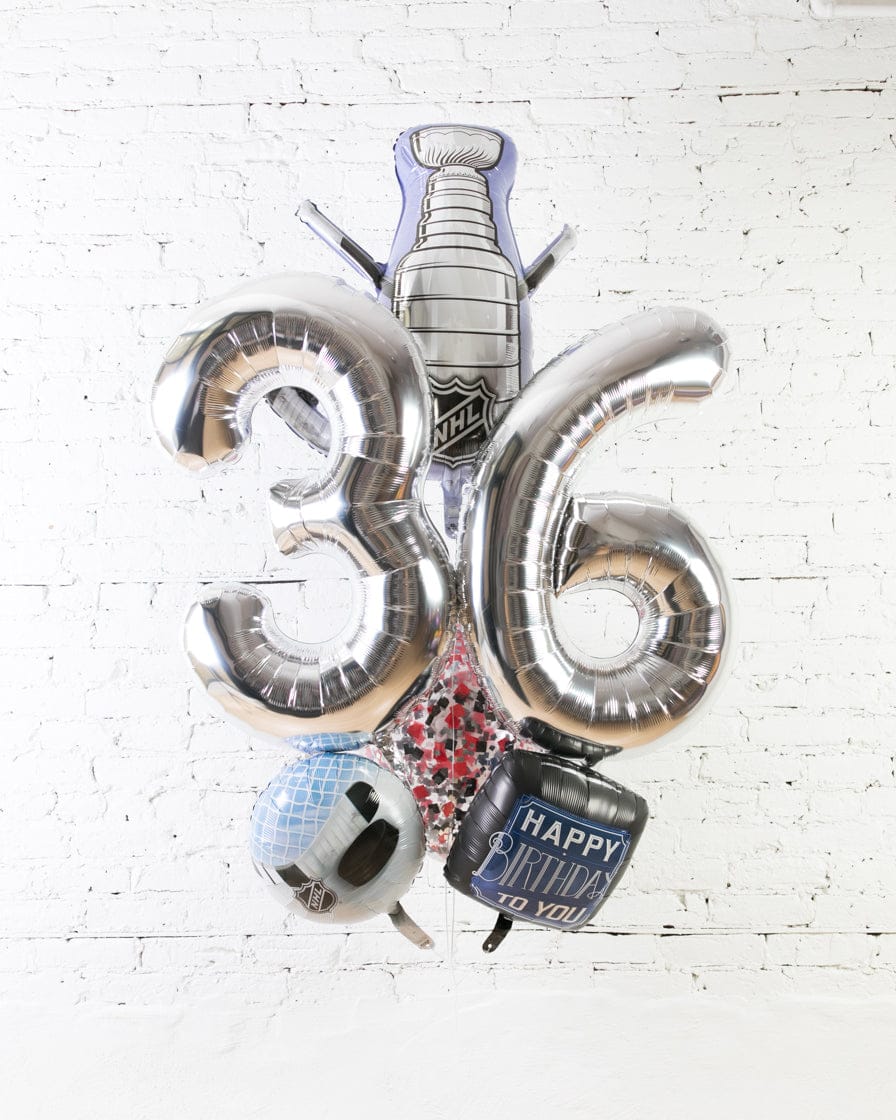 GIFT-Hockey Theme Double Digit Birthday Bouquet | Rental