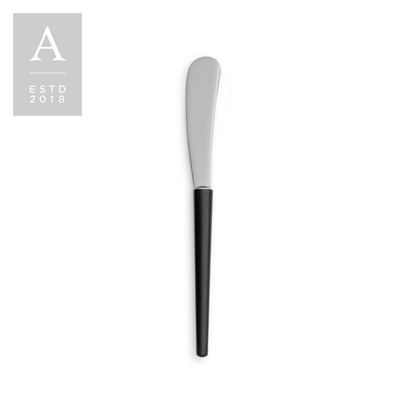 Stiletto Stainless Black Matte Butter Knife | Rental