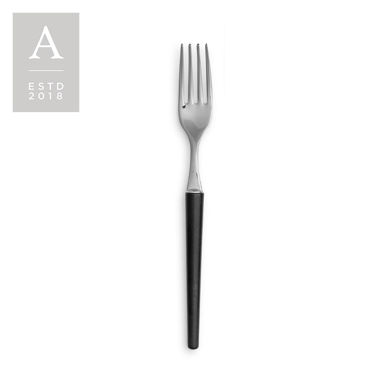 Stiletto Stainless Black Matte Salad Fork | Rental