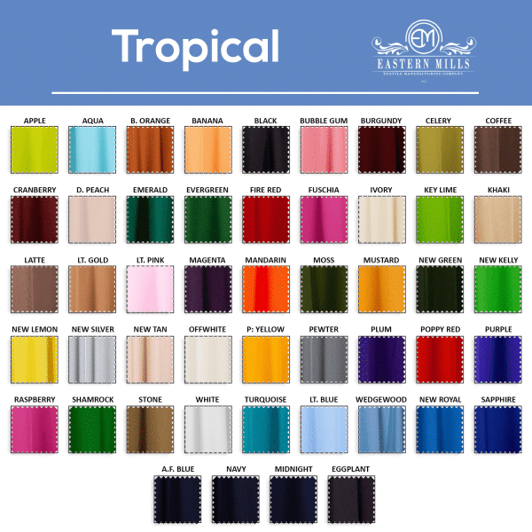 Tropical- 100% Polyester – By The Yard – 62-63″ Width | Rental Tropical- 100% Polyester – By The Yard – 62-63″ Width | Rental