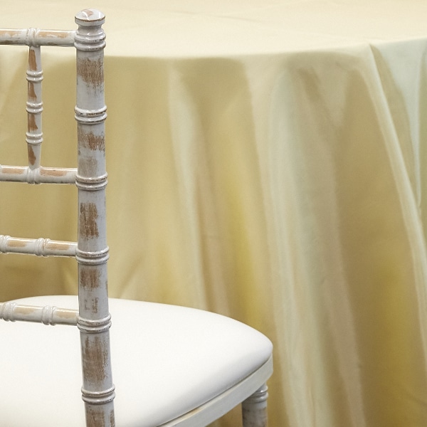 IVORY – *FR* Taffeta Tablecloth by Eastern Mills – Many Size Options | Rental