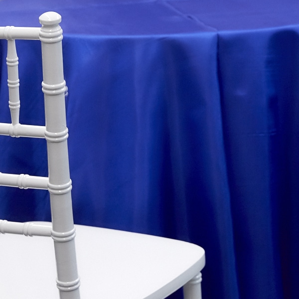 ROYAL BLUE – *FR* Taffeta Tablecloth by Eastern Mills – Many Size Options | Rental