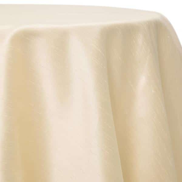 Bone – Shantung Satin “Capri” Tablecloth – Many Size Options | Rental Bone – Shantung Satin “Capri” Tablecloth – Many Size Options | Rental