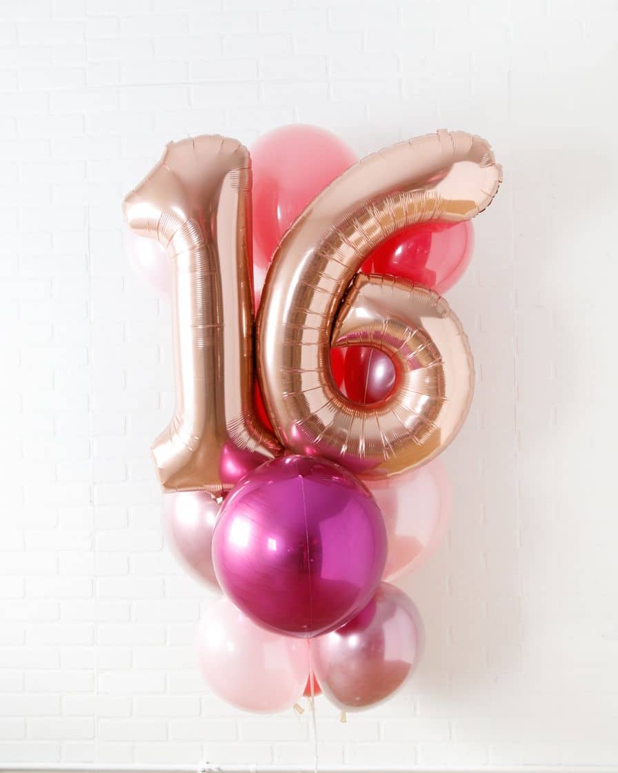 Life In Plastic – Foil Number and latex Balloons – 13 balloons | Rental Life In Plastic – Foil Number and latex Balloons – 13 balloons | Rental